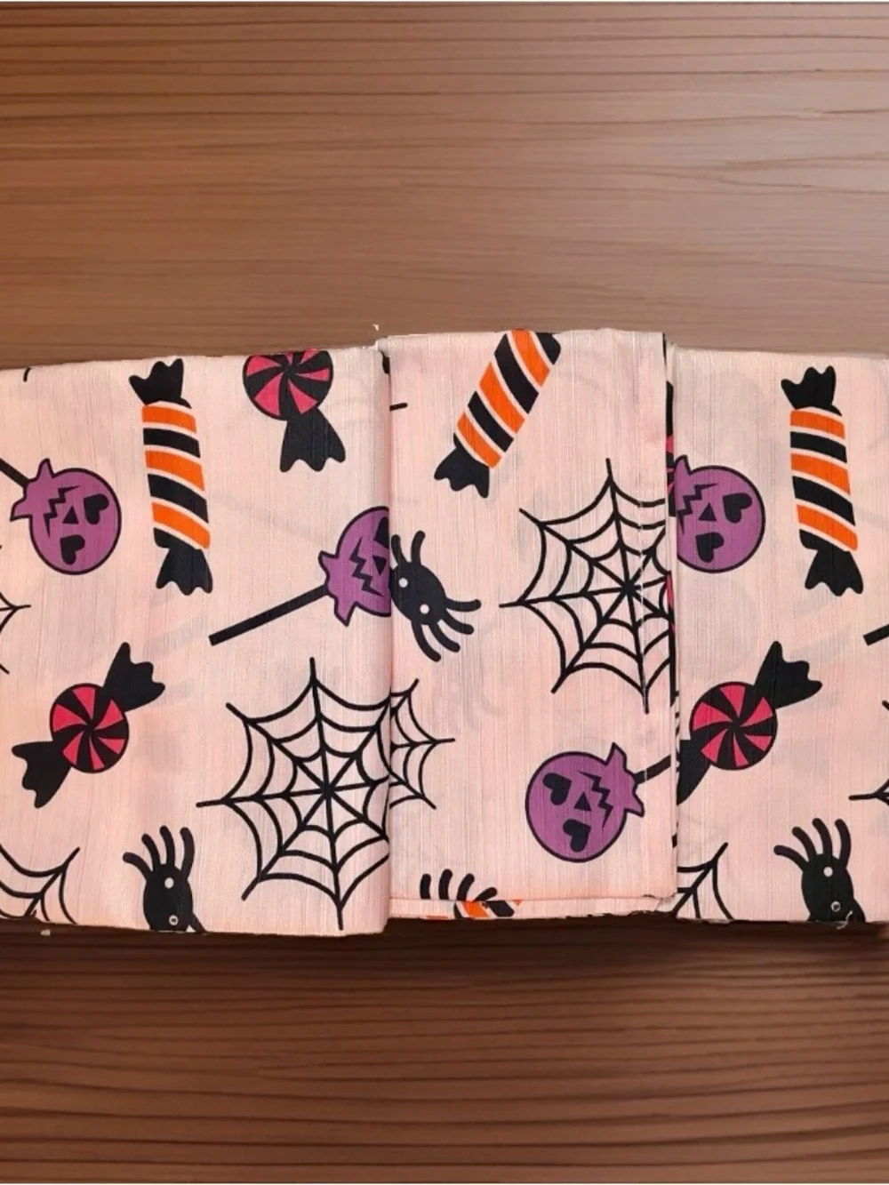 NWT Betsey Johnson Pink Halloween Spooky Spider & Candy Shower Curtain Set